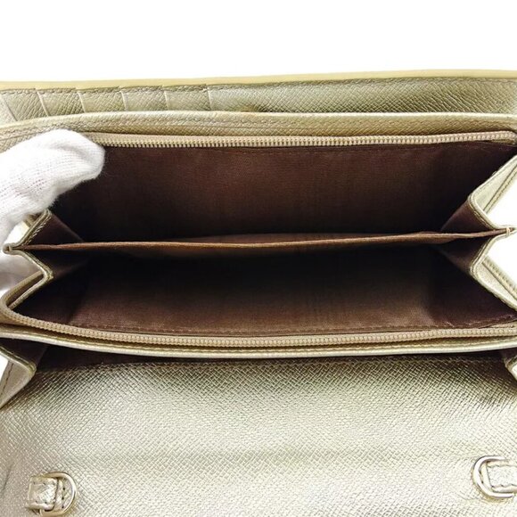 Celine long wallet Macadam Beige Canvas x Leather Authentic USED - Picture 7 of 11